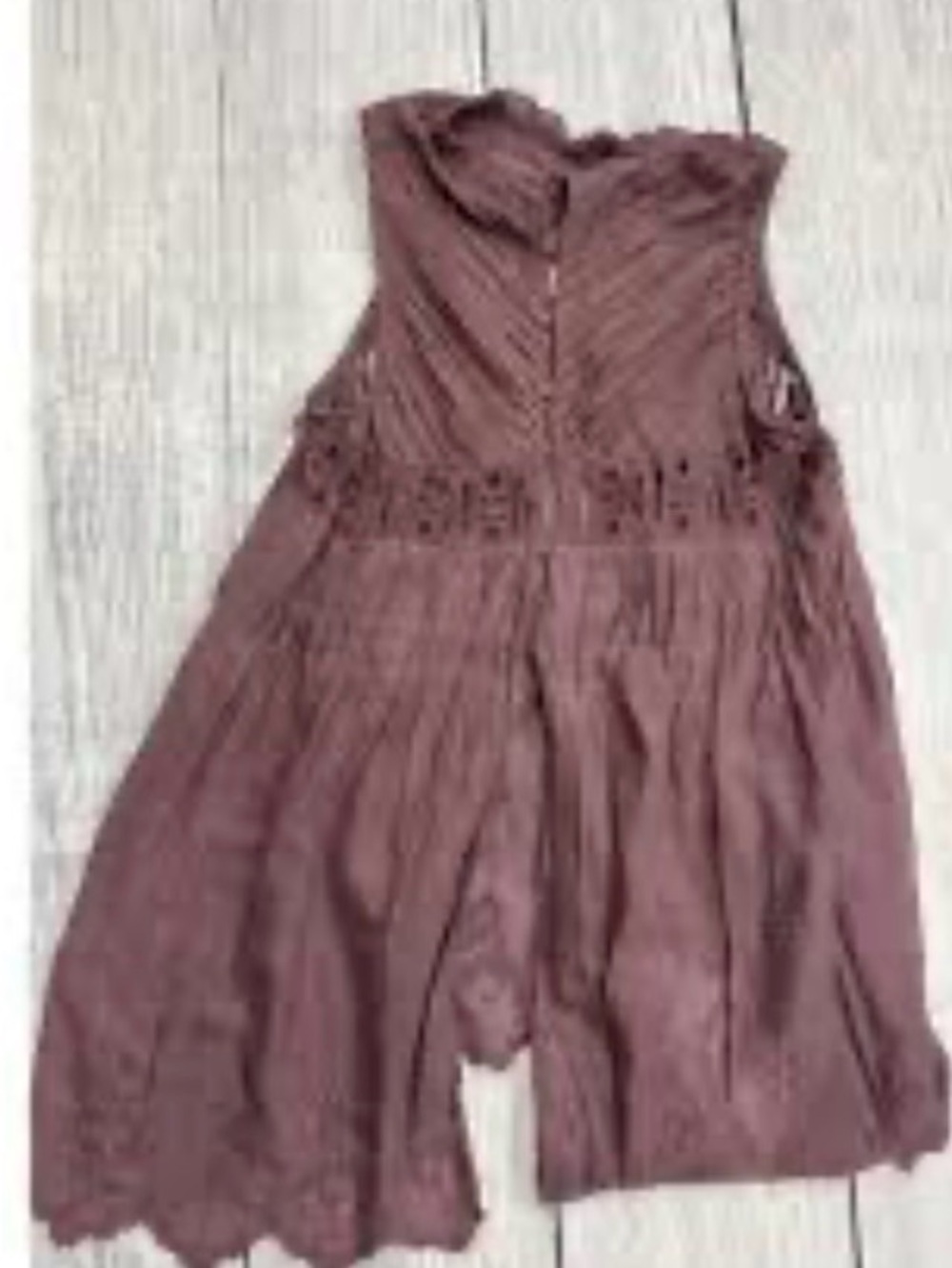 Free People Cream Sleeveless Eyelet Tunic Top - Picture 5 of 7